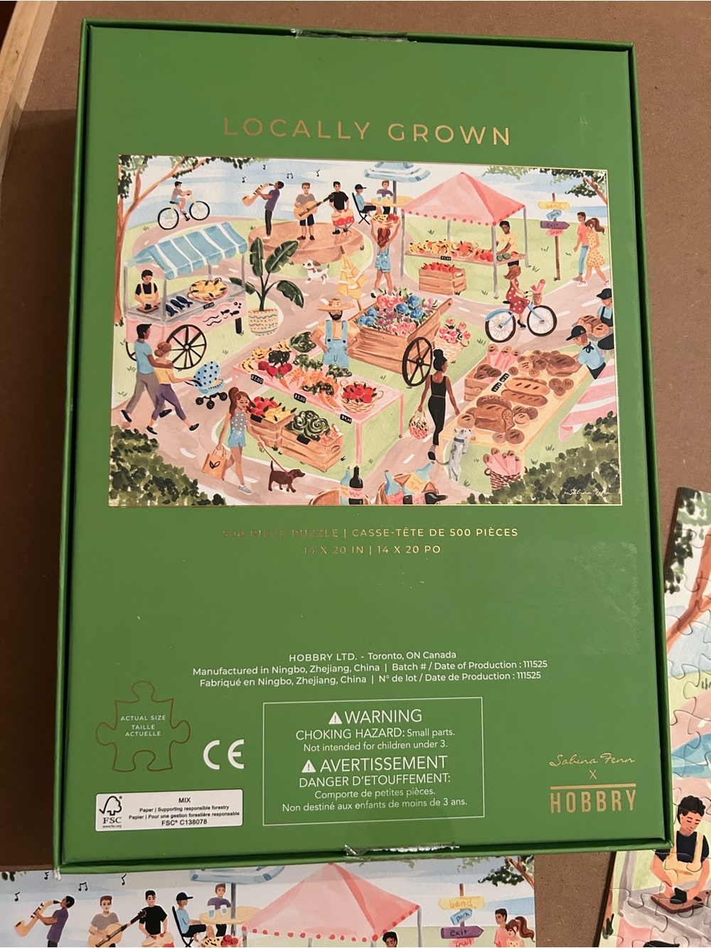 Locally Grown 500-Piece Puzzle - Green - Picture 7 of 10